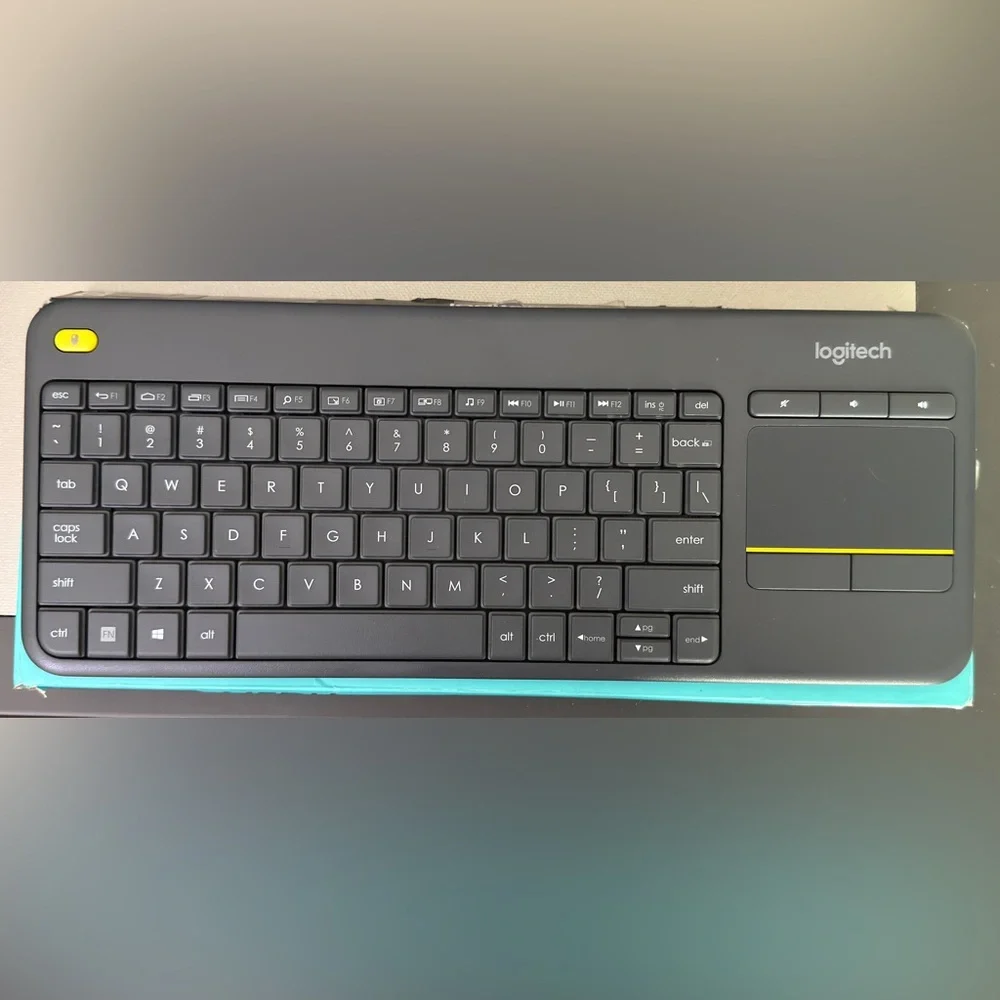 Logitech Media K400 Plus Black Wireless Keyboard with Touchpad